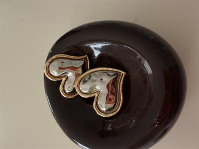 Gold & Gümüş Kaplama , Kalp Küpe