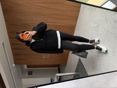 Orijinal Model, Siyah Teddy Sweat Mont