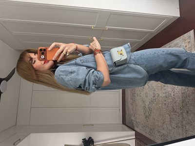 Orijinal Model , Lacivert Dantel İşlemeli , Tensel Jean Gömlek