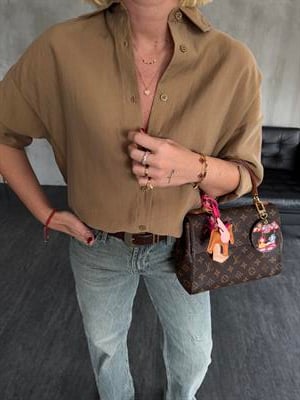 Orijinal Marka , Camel , Tencel Gömlek