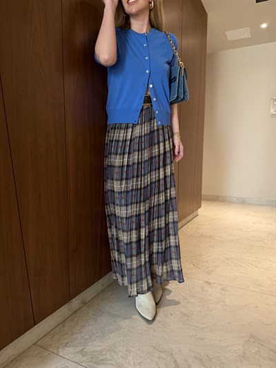 Beli Lastkli, Kemerli Ekoseli Etek