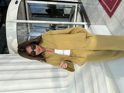 Orijinal Marka, %100 Cotton Yağ Yeşili Müslin Takım