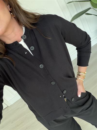 Orijinal Marka , Extra Soft , Siyah Triko Hırka