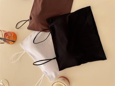 İçi Pedli , Likralı , İnce Askılı , Acı Kahve Crop Bluz