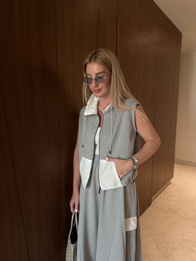 Orijinal Model , Paraşüt Garnili , Premium Etek & Yelekli Takım