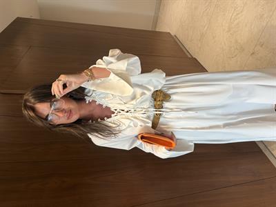 Orijinal Model , Önden Bağlamalı , Premium , Beyaz , Etek Takım