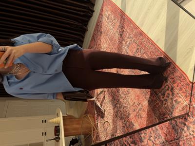 Premium Kalite Krep Kumaş , Bordo İspanyol Paça Pantolon