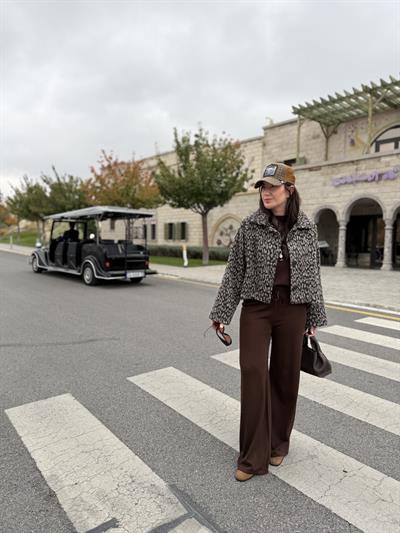 Acı kahve , Kısa Kollu , Premium Triko Takım