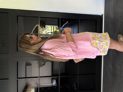 Pembe , Tiril , Oversize Gömlek