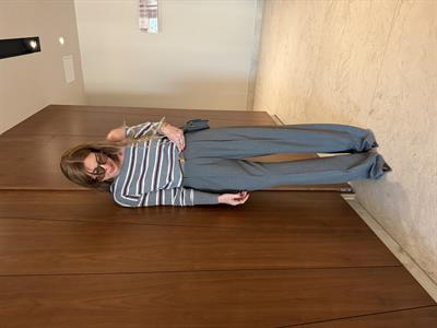 Özel Dokulu , Gri , Palazzo Pantolon