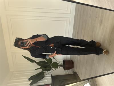 Orijinal Model Full Likralı Lacivert Jean Takım