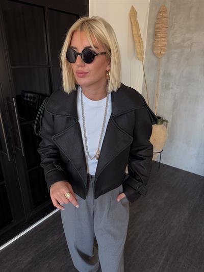 Orijinal Model , Deri Dokulu Ceket