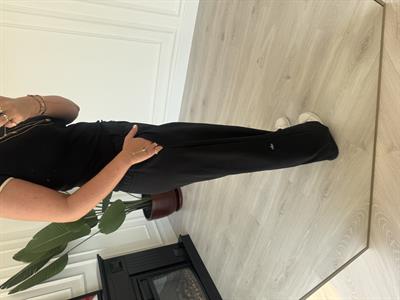 Orijinal Marka , Özel Teknik Kumaş , Siyah Palazzo Pantolon