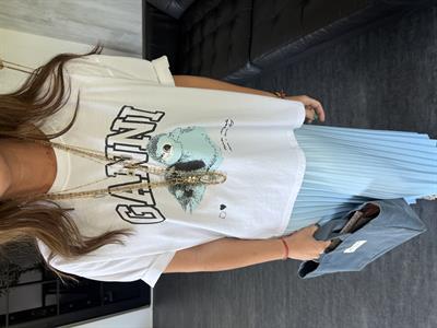 Ganni, Beyaz T-shirt