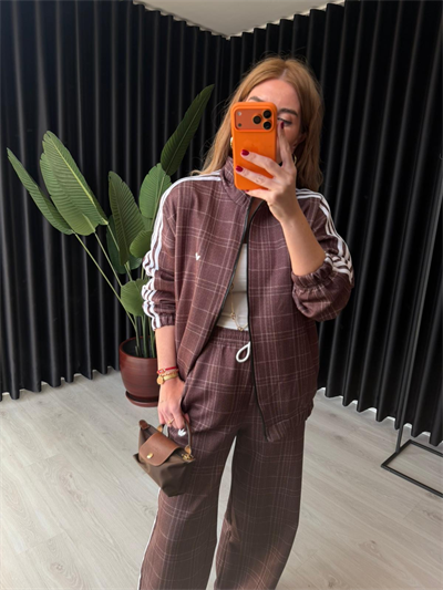 Orijinal Model Premium Kahve Ekoseli Takım