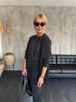 İthal Modal & Tencel Mix , İspanyol Paça , Füme Takım