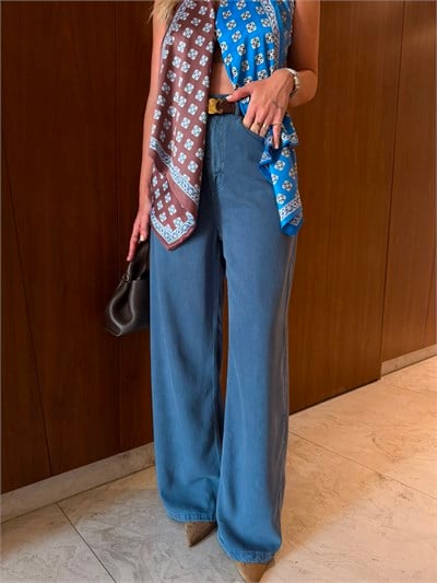 İndigo , Yumuşacık Tencel Jean Pantolon