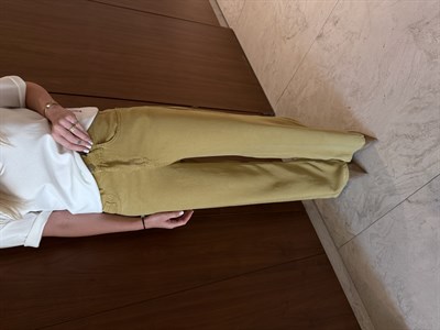 Olive , Yumuşacık Tencel Jean Pantolon