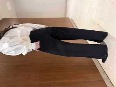 Orijinal Model , Parlak Taşlı , Siyah Palazzo Jean