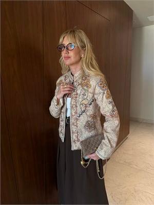 Orijinalm Model, Full Nakışlı Boncuk İşlemeli Premium Ceket