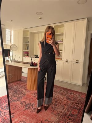 Orijinal Model Full Likralı, Yelek & Double Paça Pantalon Jean Takım 