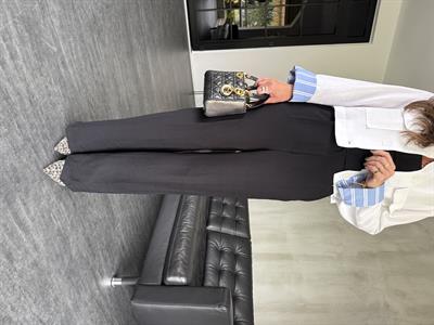 Beli Cırtlı , Siyah , Tiril , Palazzo Pantolon