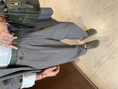 Düğme Detaylı , Premium , Haki Keten Pantolon