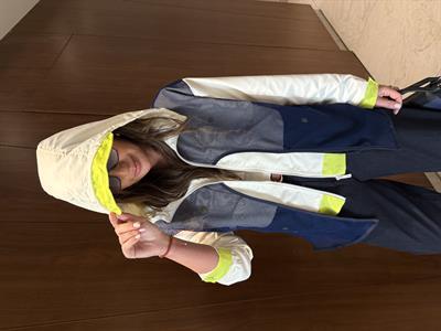 Neon Renk & File Detaylı , Ekru Yağmurluk