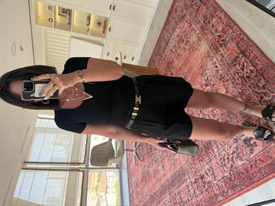 Şehir Boy , Siyah Tencel Şort