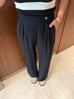 Arka Beli Komple Lastikli, Orijinal Marka Siyah Tok Tencel Palazzo