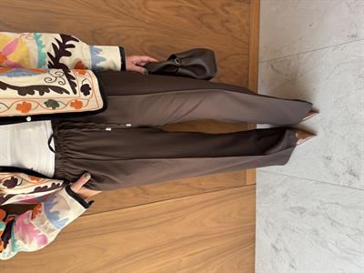 Beli Lastikli , Acı Kahve , Premium Dokulu Palazzo