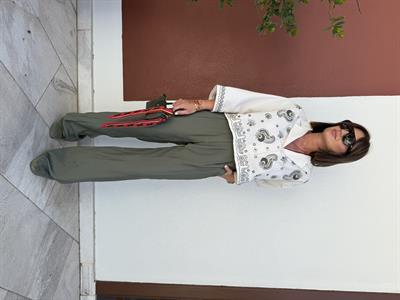 Haki , Tencel Dokulu , Palazzo Pantolon