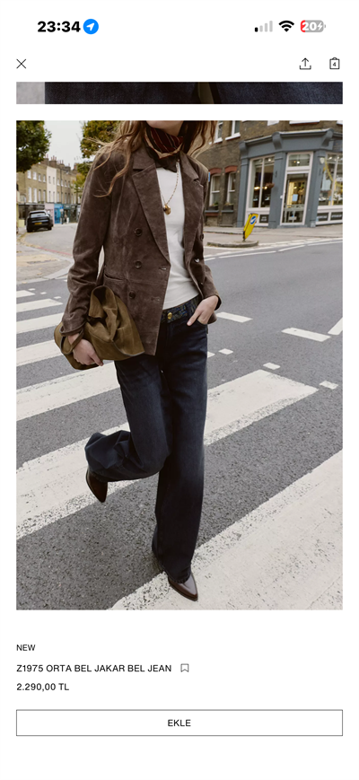 Orijinal Marka , Jakar Detaylı , Antrasit Jean