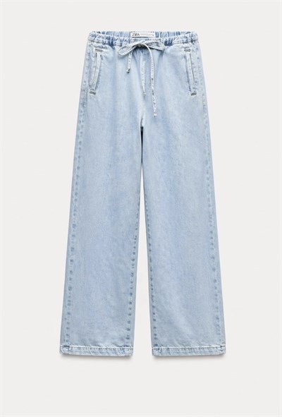 Orijinal Marka , Beli Lastikli , Buz Mavisi , Yumuşacık Tencel Jean