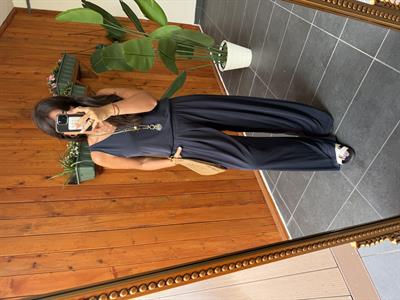 Kalın Askılı , Lacivert Modal Bluz