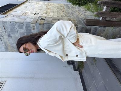 Paçası Çıtçıtlı , Kruvaze Ceket & Pantolon Takım