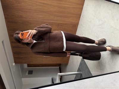 Orijinal Model, Acıkahve Teddy Sweat Mont