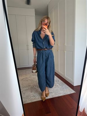 Baggy Model , Tencel , Tiril Jean Pantolon