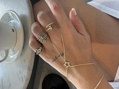 Zirkon Taşlı , Gold , Çivi Yüzük