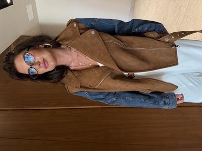 Jean Detaylı , Taba Süet , Premium Ceket