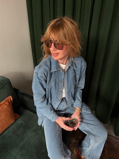 Taş İşlemeli , Yumuşacık , Premium Jean Takım