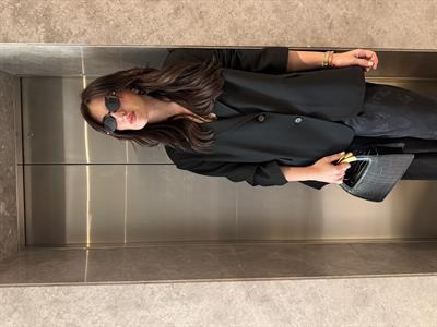 Siyah , Oversize , Premium Blazer Ceket