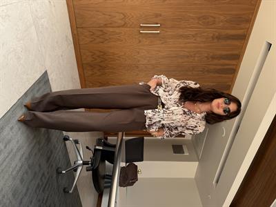 Acı Kahve , Premium Krep Kumaş , Palazzo Pantolon