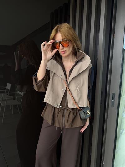 Orijinal Model , Ekru Garnili , Acıkahve Modal Takım