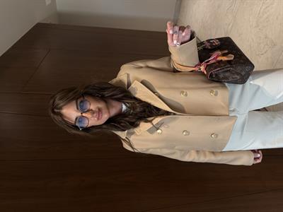 Premium Kalite , Bej Kısa Kaban