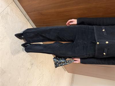 Premium , Siyah , Süet Jean Palazzo