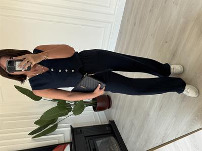 Orijinal Marka , Pamuk Keten , Lacivert Yelekli Takım