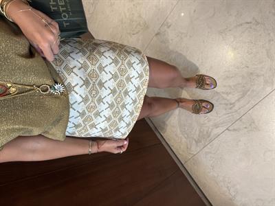 Geometrik Desenli , Şort Etek