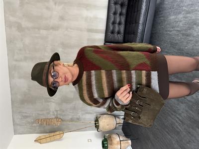 Orijinal Model , Renkli Triko Kazak