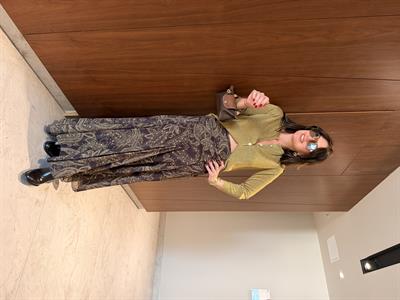 Parıltılı, Acı Kahve Desenli Etek